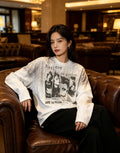 Dotlune Long Sleeve Graphic Tee — The Portrait That Turns Heads