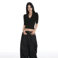 Dotlune Drop Shoulder Crop Tee — The Effortless Summer Essential