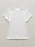 Dotlune O-Neck Slim Tee — Clean Minimalism, Maximum Versatility