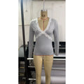 Dotlune Ribbed Crop Top — Lace-Trim Softness Meets Y2K Edge