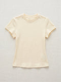 Dotlune O-Neck Slim Tee — Clean Minimalism, Maximum Versatility
